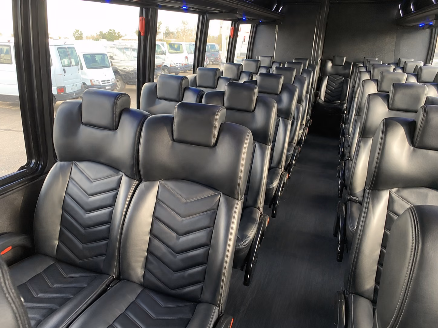 grand prairie 18 passenger minibus inside