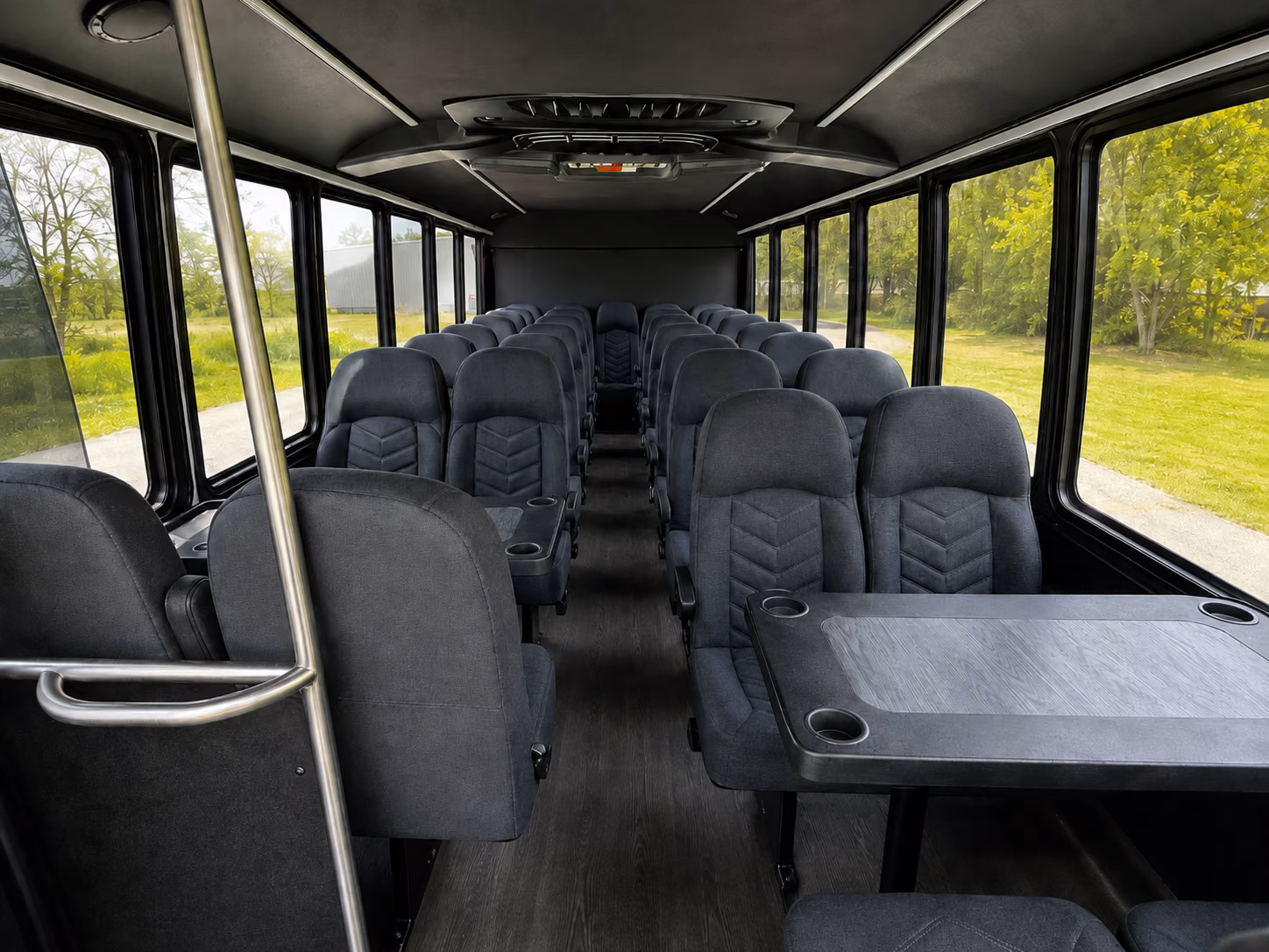 grand prairie 20 passenger minibus interior