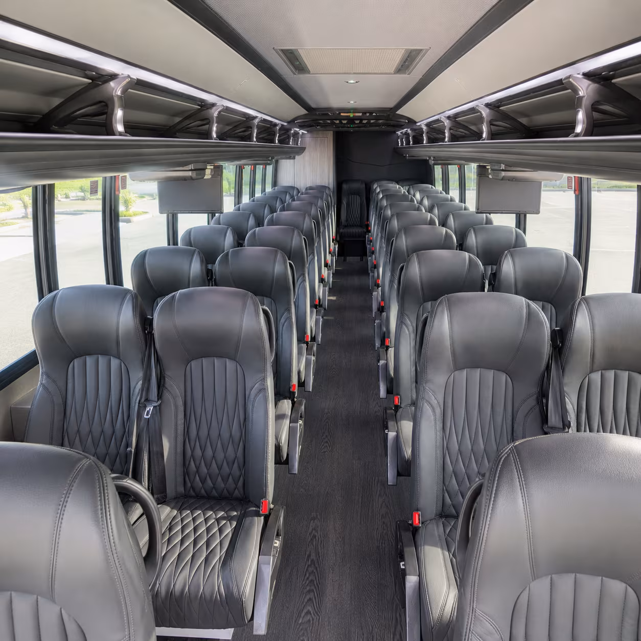 grand prairie 28 passenger minibus inside
