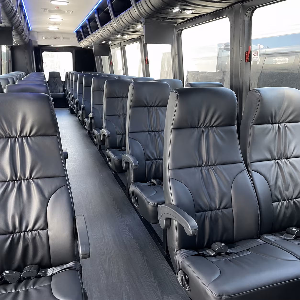grand prairie 35 passenger minibus inside