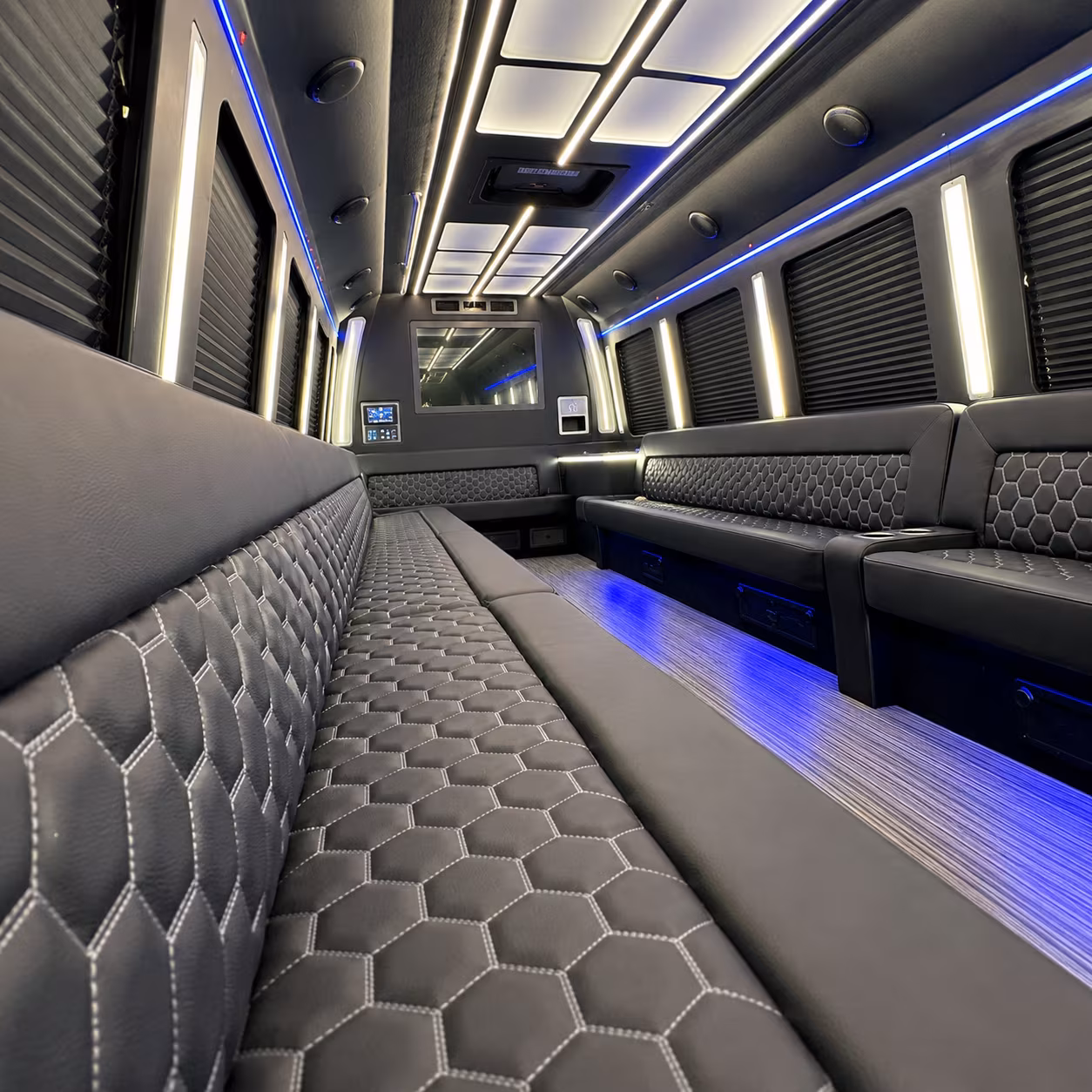 grand prairie party bus inside
